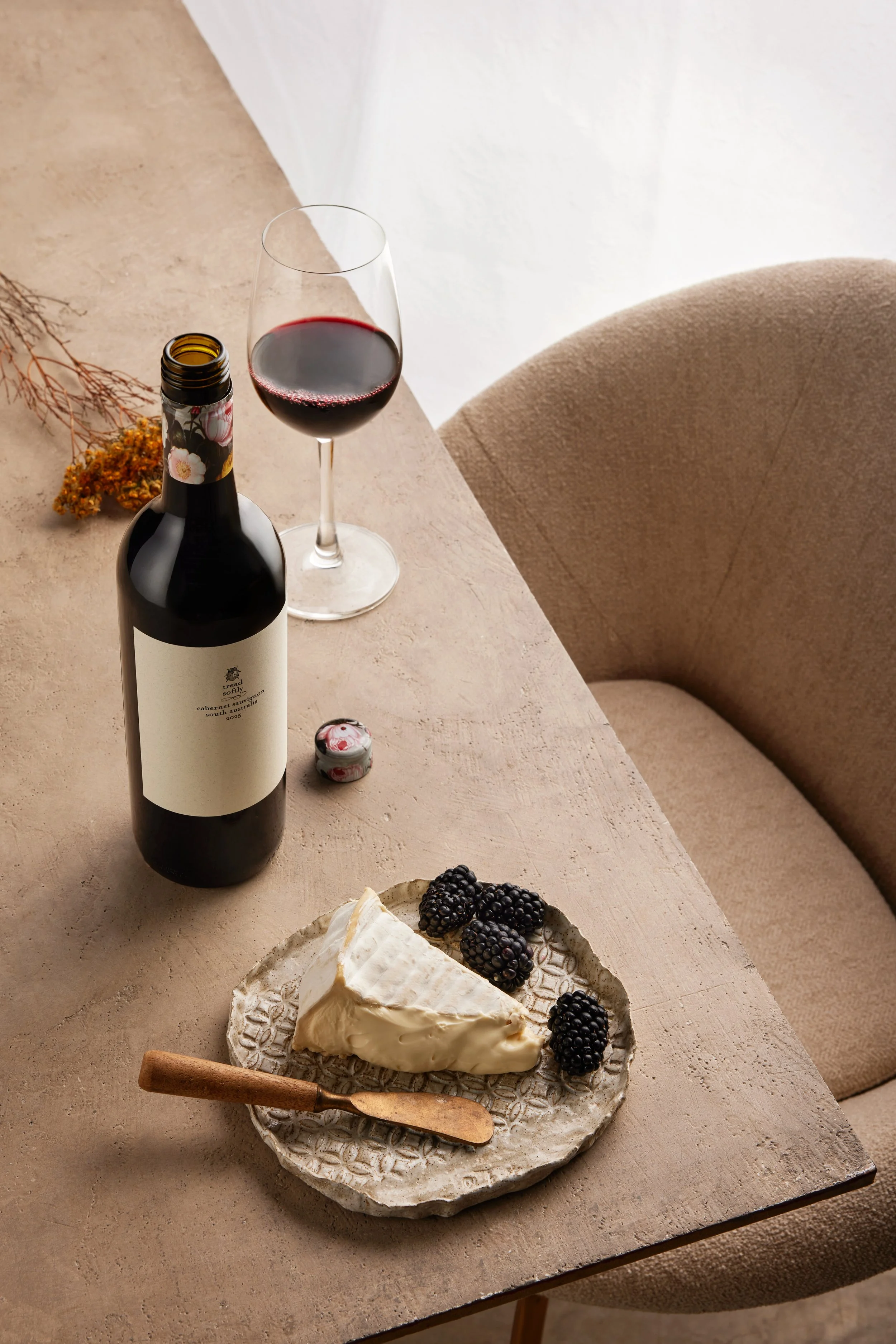 Lifestyle Product Photography for Tread Softly by Fourth Wave Wine by April Gillies Photography Studio