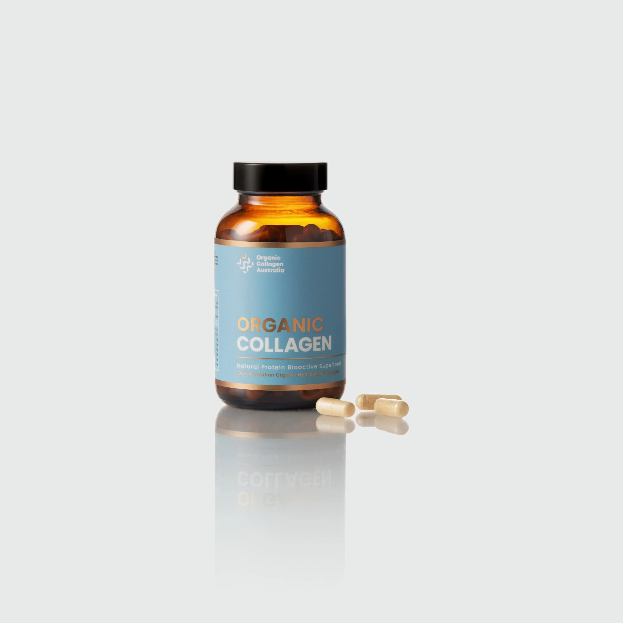 E-commerce product photography for Organic Collagen Australia by April Gillies Photography studio