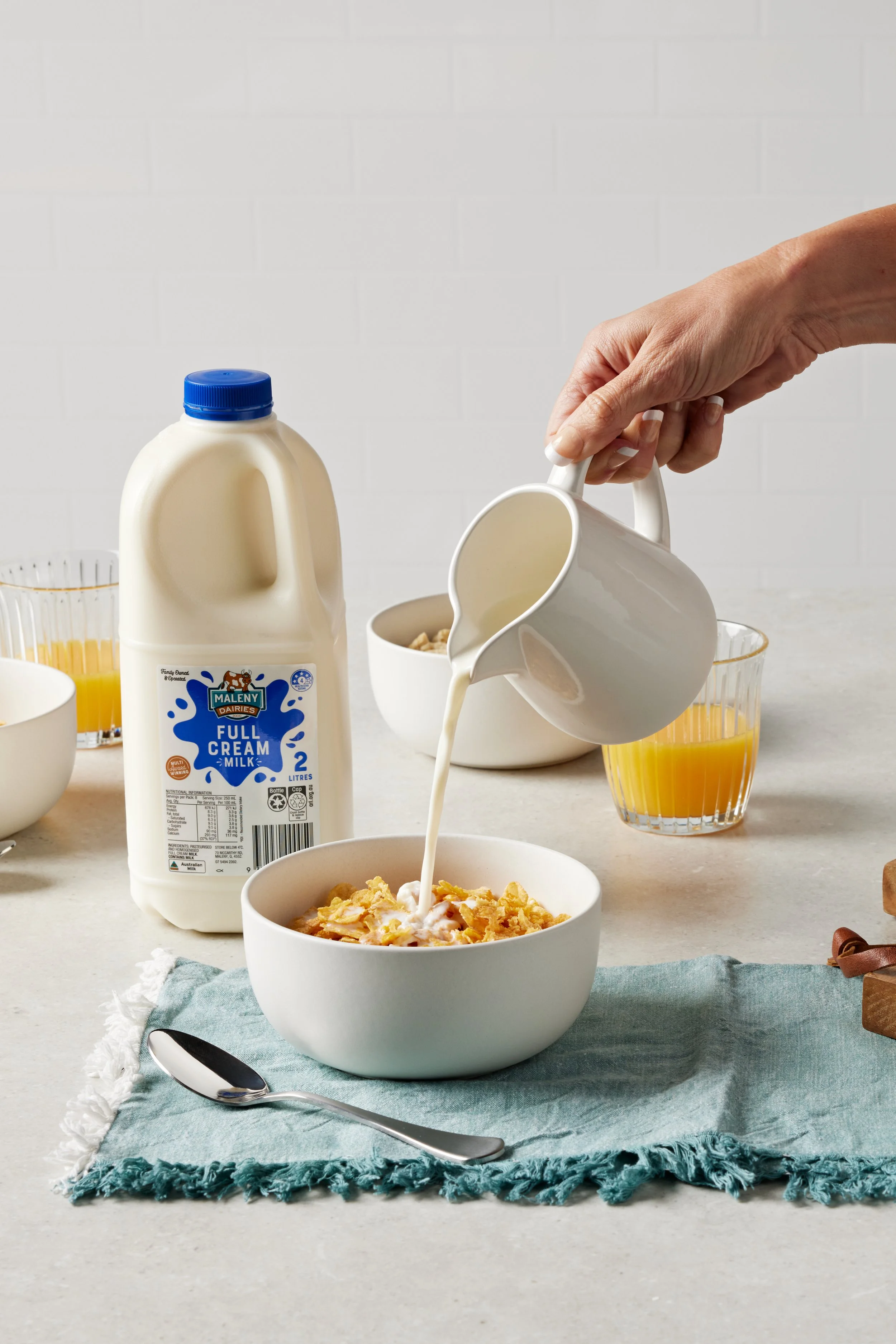 Styled Product Food Photography for Maleny Dairies by April Gillies Photography Studio