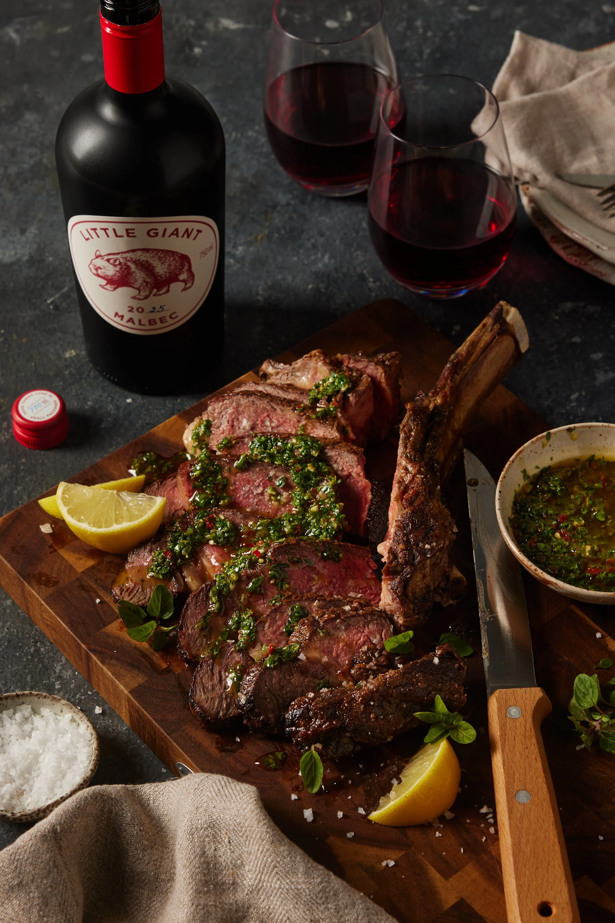 Styled Food Photography for Little Giant by Fourth Wave Wine by April Gillies Photography studio