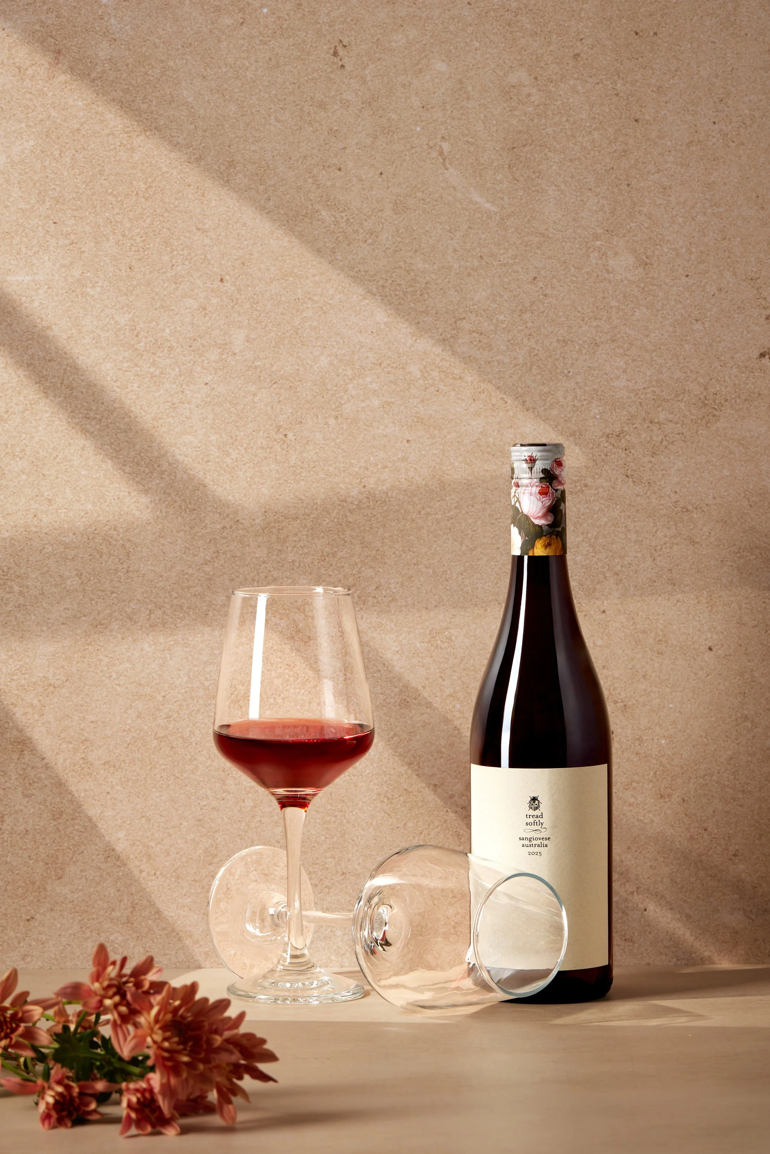 Creative Product Photography for Tread Softly by Fourth Wave Wine by April Gillies Photography Studio
