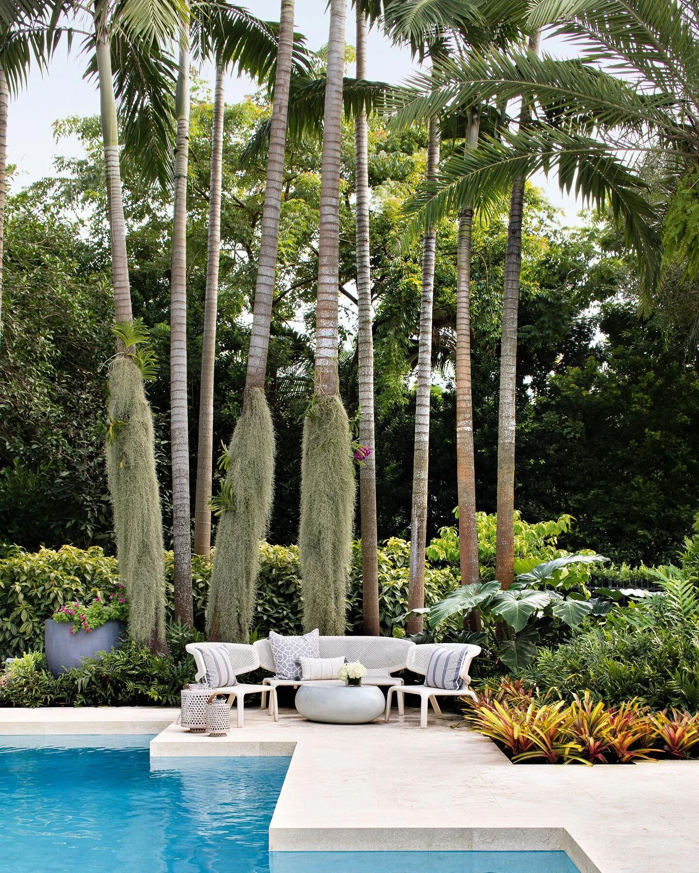 Nature is always the star of the show when designing outside.