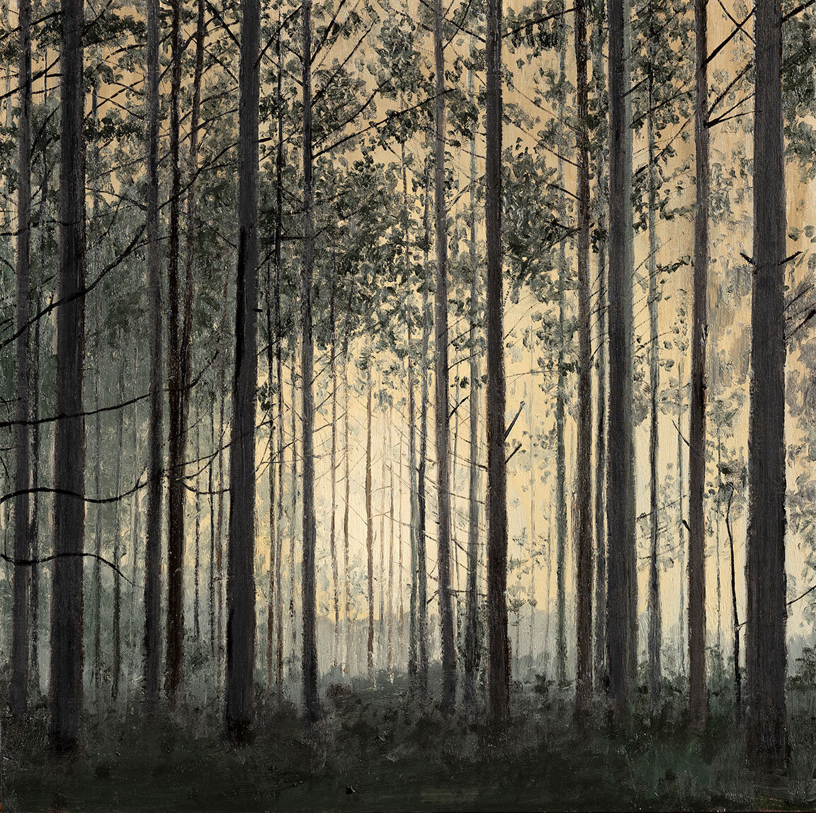    Becoming Sky  IV   Oil on Panel  / 20 x 12 inches 