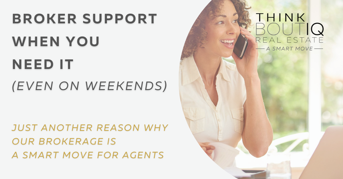 Broker support when you need it