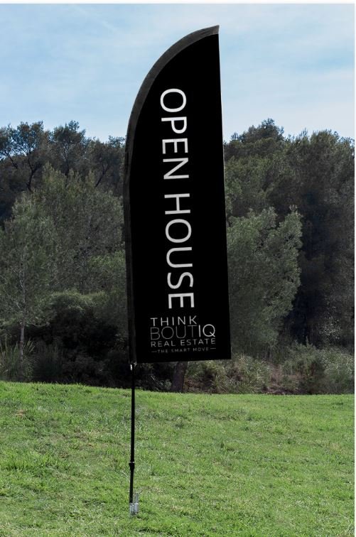 Think Boutiq Open House Flag 10 foot.JPG