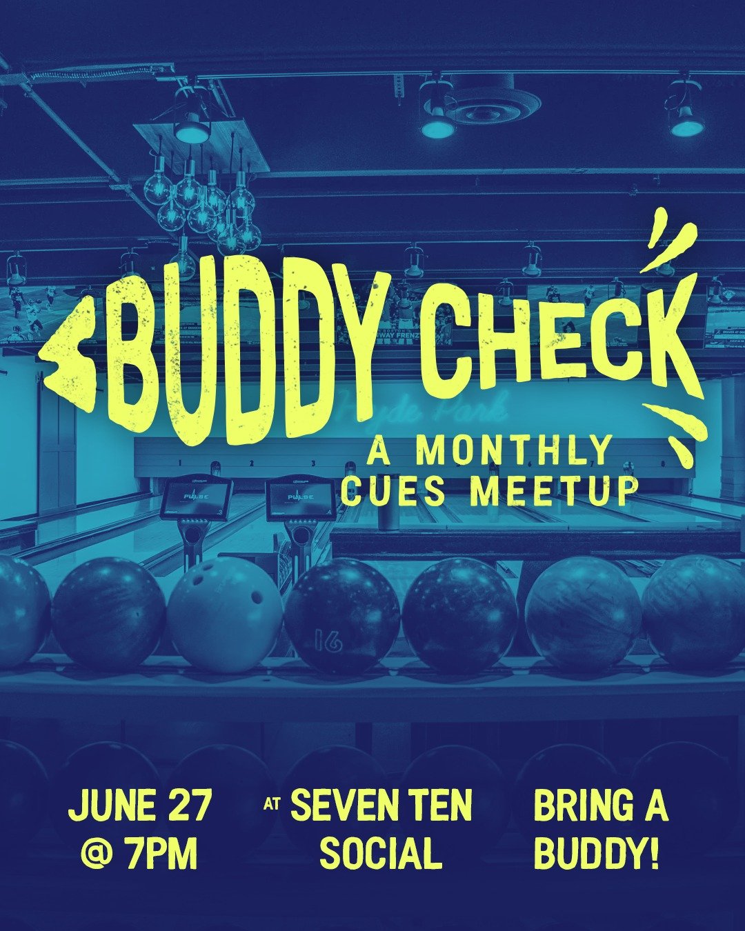 Just added! We have a Buddy Check this Friday at @seventensocial in Hyde Park &mdash; join us from 7&ndash;10pm to mingle with our cohort of divers from Minorities in Shark Sciences who are training with us this week and to catch up with your CUES bu