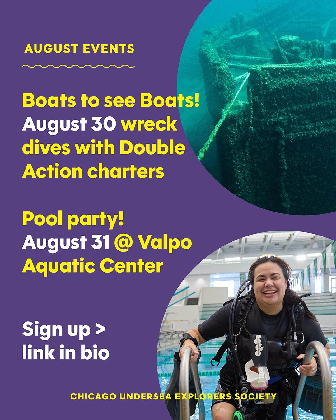 Get on a boat and see some boats! Space is still available on our August 30 charter with @doubleactiondivecharters &mdash; certified divers of all levels of experience are welcome. Bring your buddies! 
Sign up: https://bit.ly/BOATSToSeeBOATS

AND poo