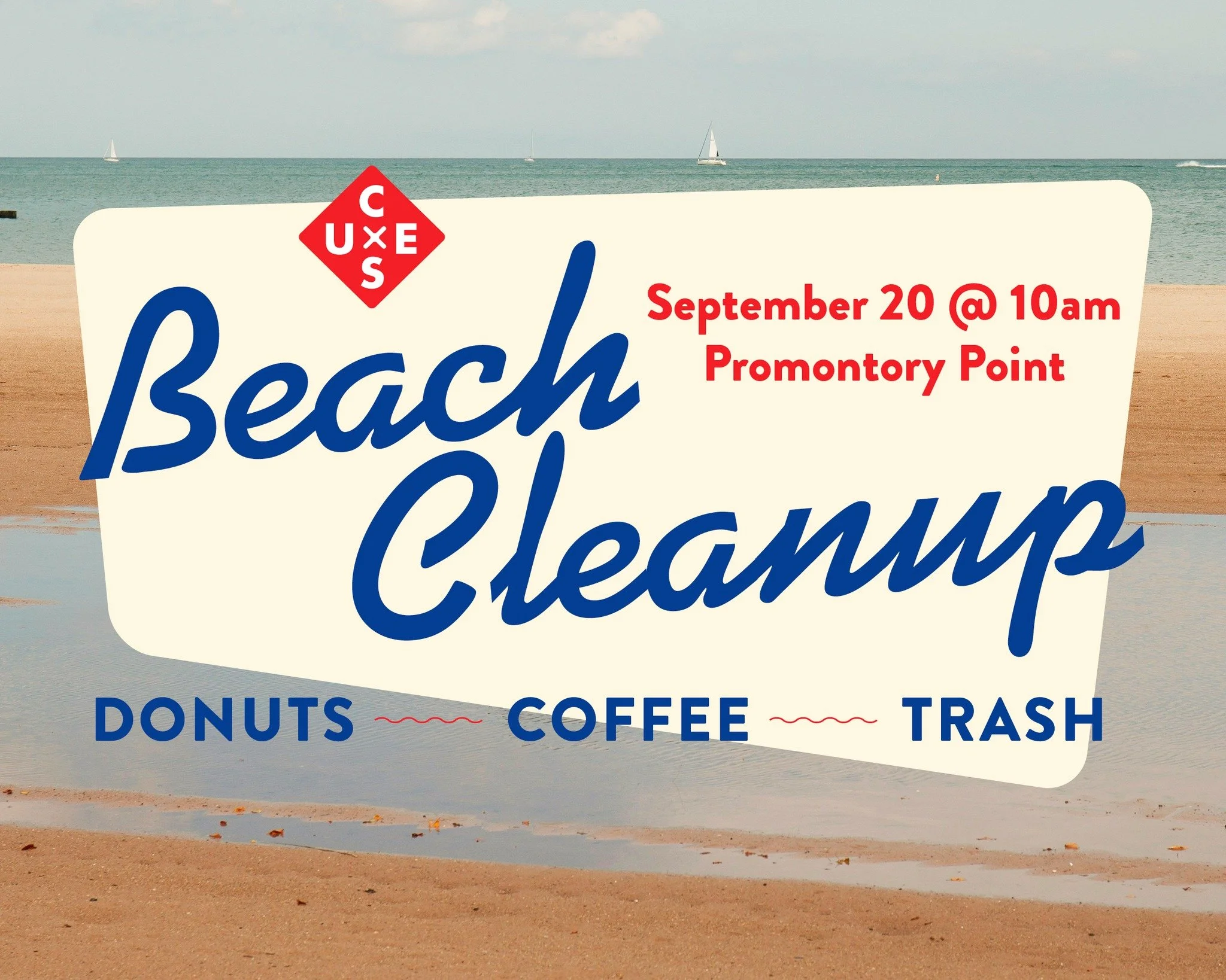 Let's pick up some TRASH! Join us this Saturday, September 20 for our annual autumn beach clean-up. We are meeting on the South Side of Promontory Point at 10am for coffee and donuts, and will meander down 57th Street Beach, grabbing garbage as we go