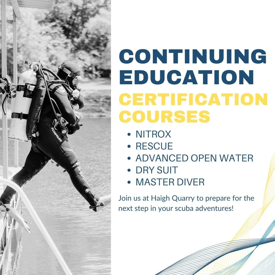 Get ready for Scuba Season with us! Take the next giant stride in your education journey by signing up for a continuing ed certification! We&rsquo;ve got several on the books &mdash; visit divecues.org/register to learn more!