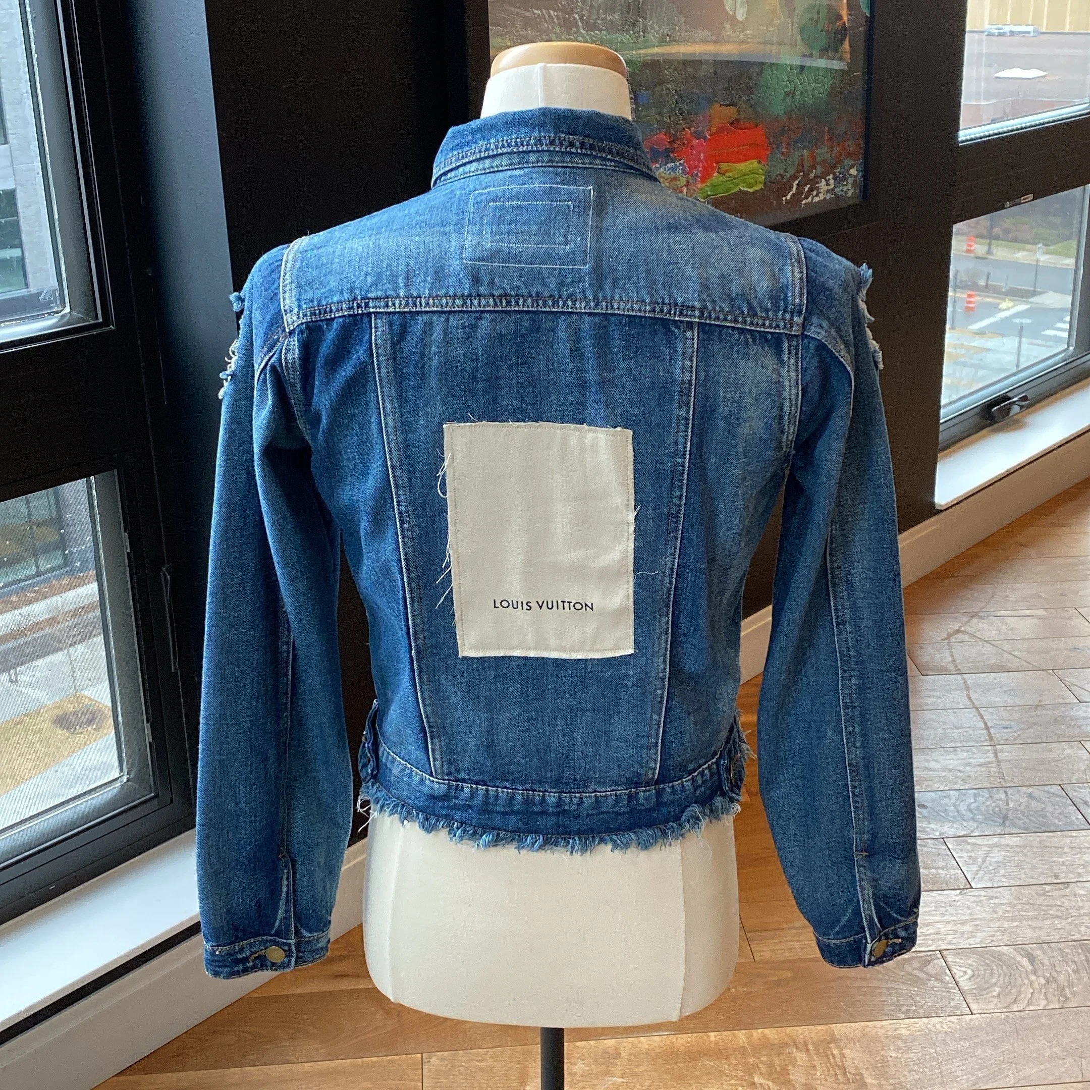 Custom Louis Vuitton Denim Jacket 