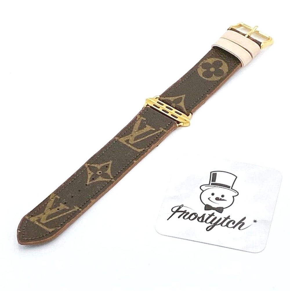 louis vuitton leather apple watch band
