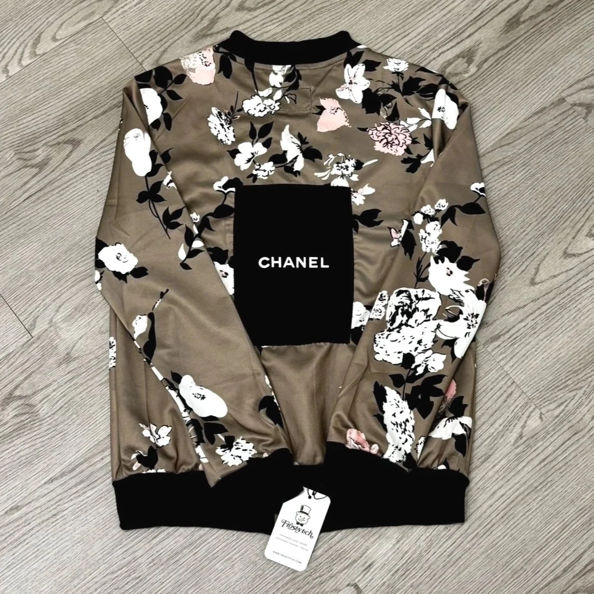 Custom Chanel Floral Bomber Jacket
