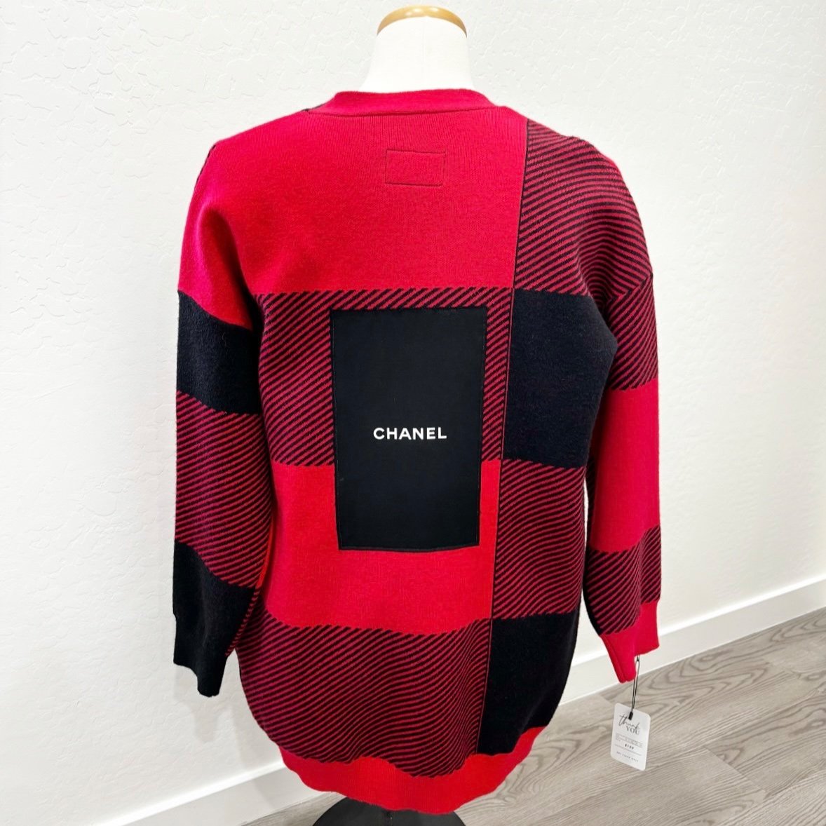 Custom Chanel Plaid Cardigan