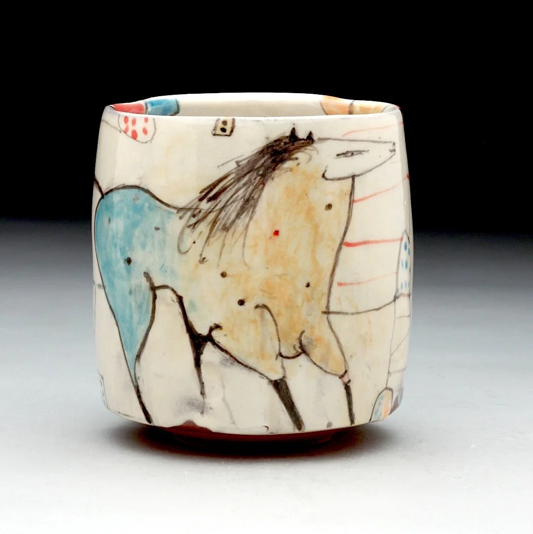 Horse Yunomi 16oz (EY17)