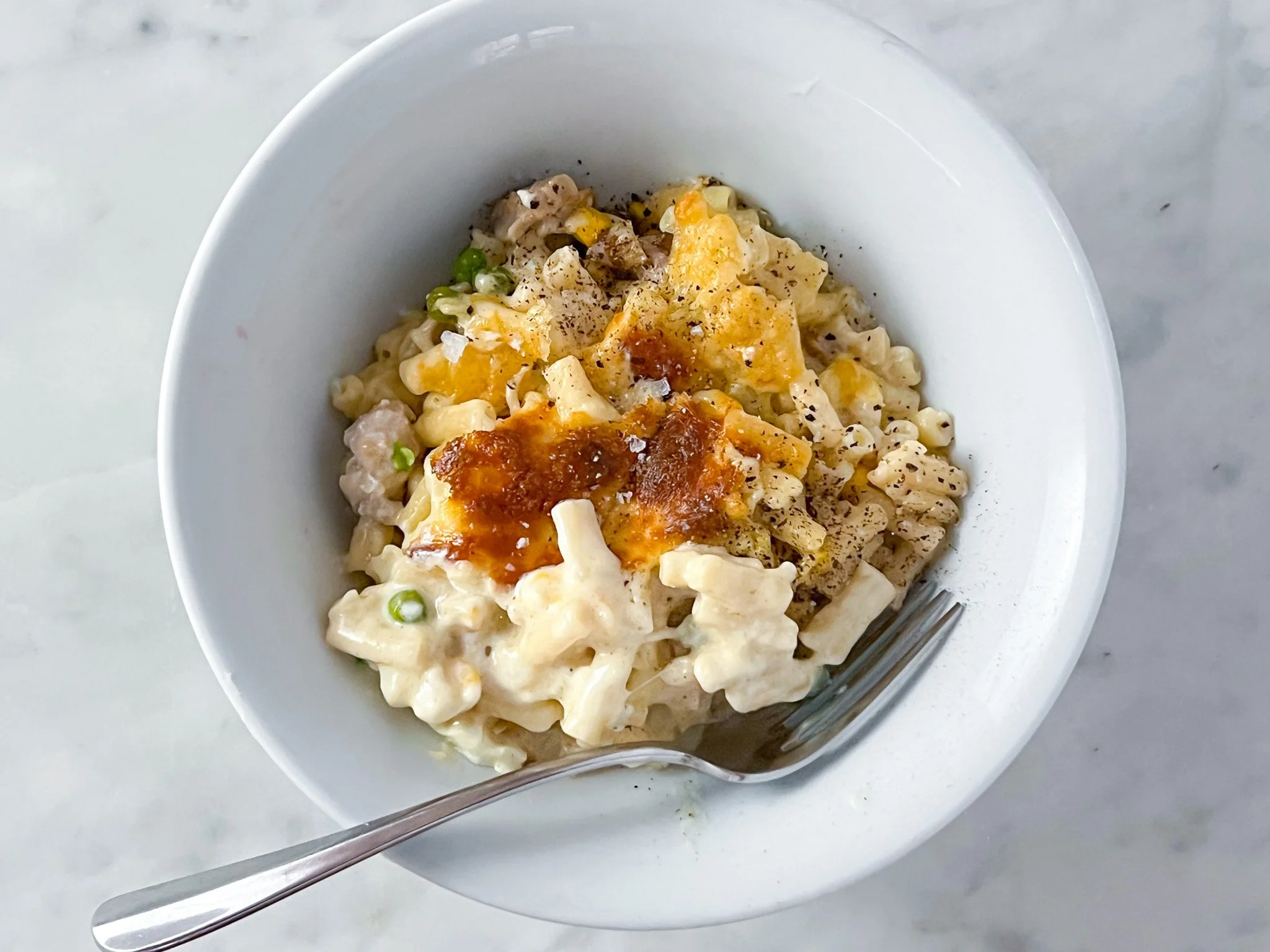 Chicken Pie Mac N Cheese