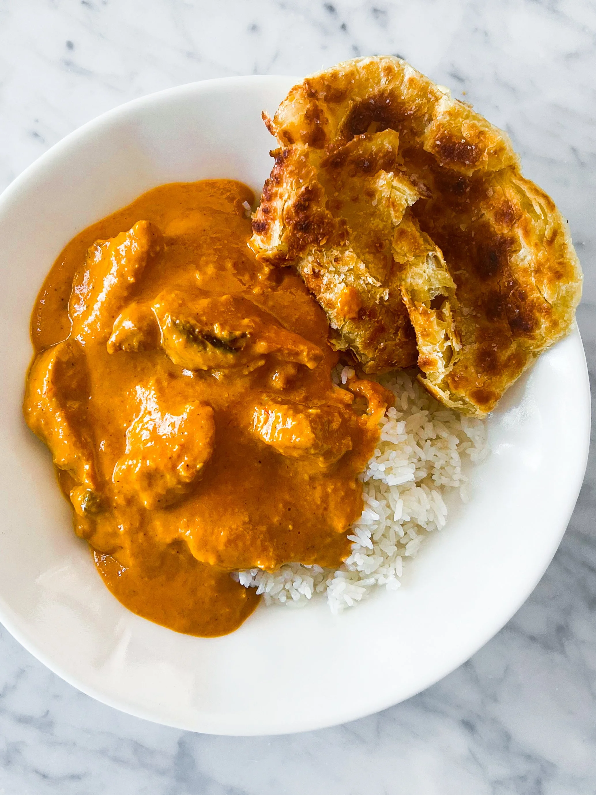 Butter Style Chicken With Quick Fix Roti