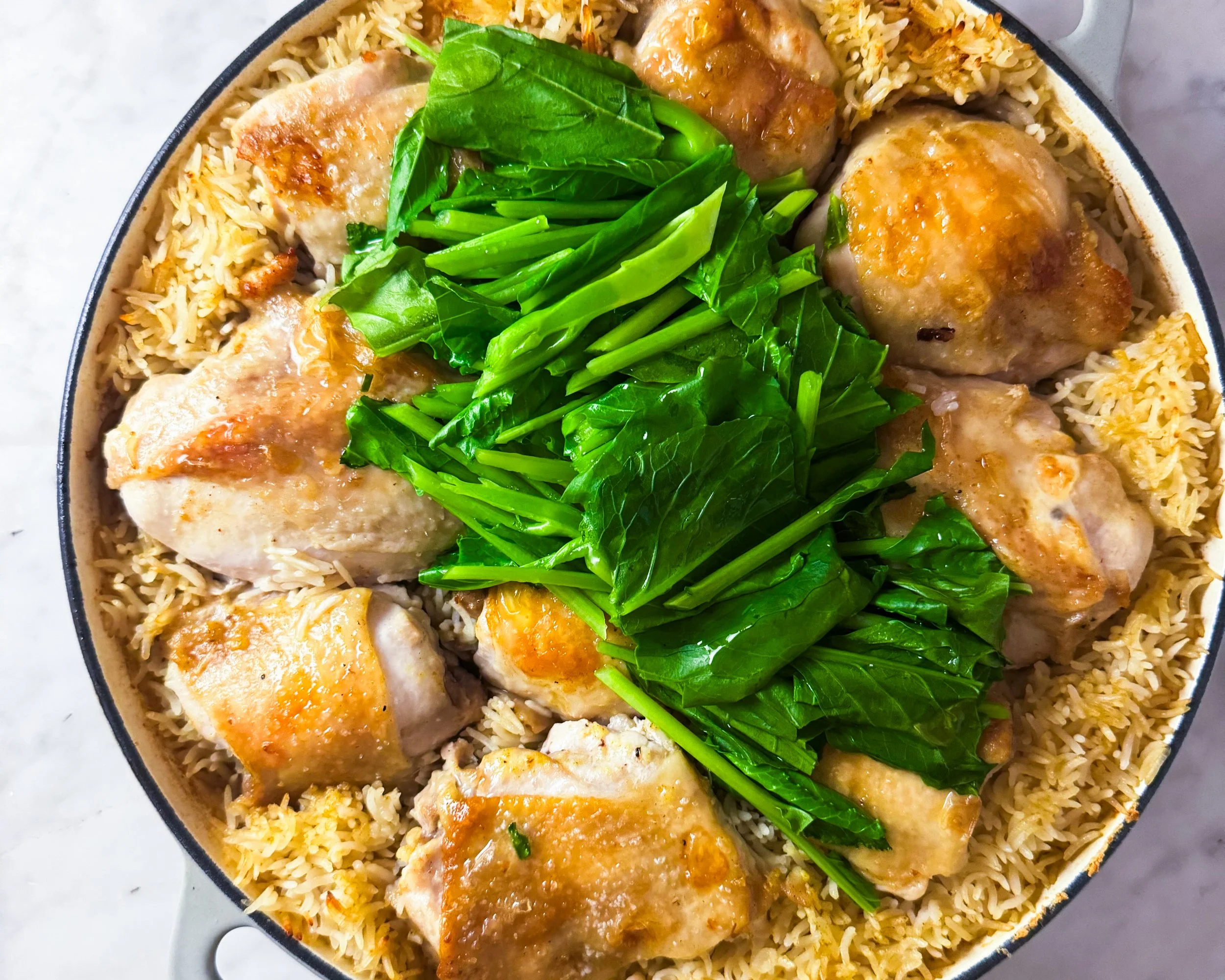 Golden Steamed Chicken Rice
