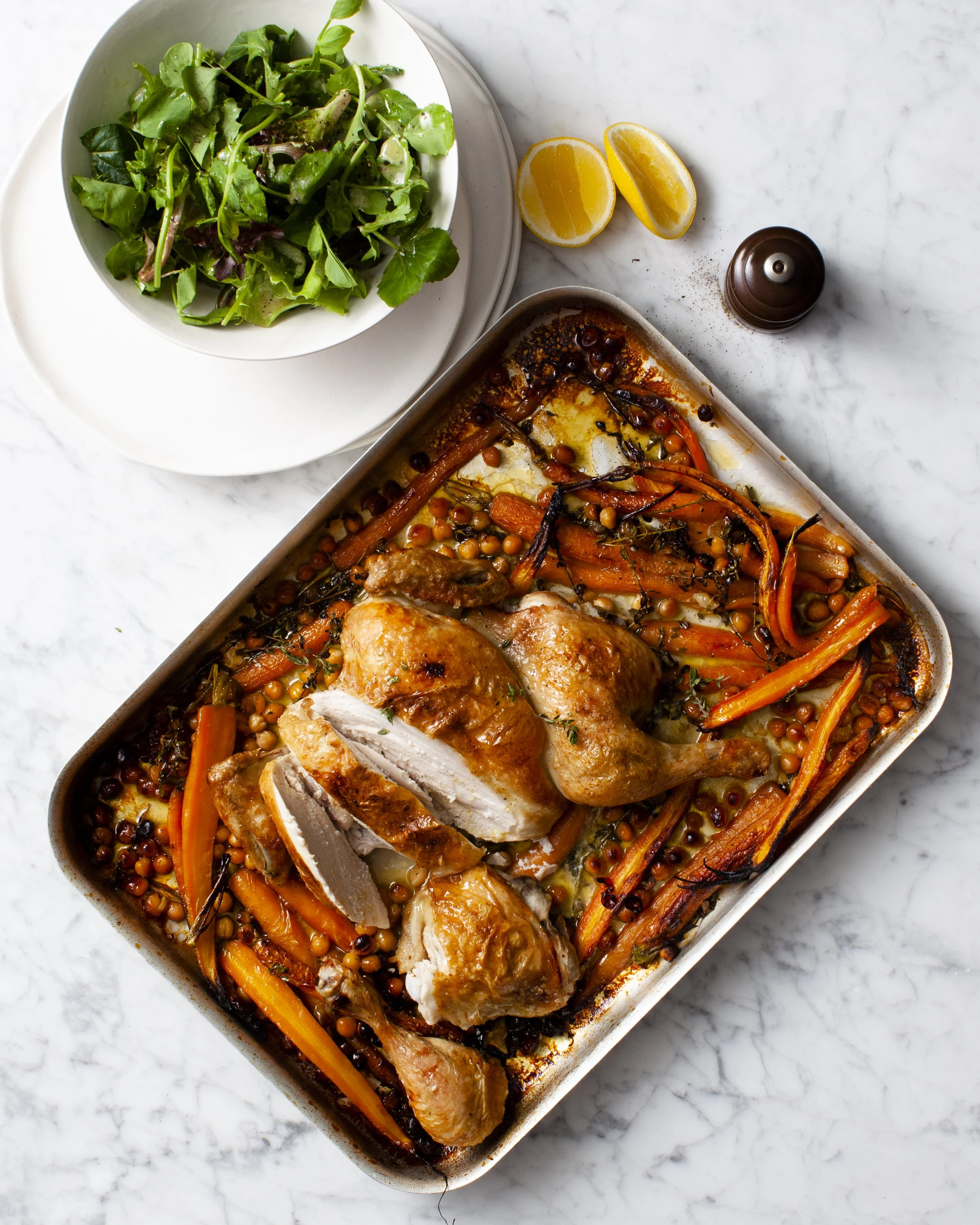 Roast Chook With Honey Carrots