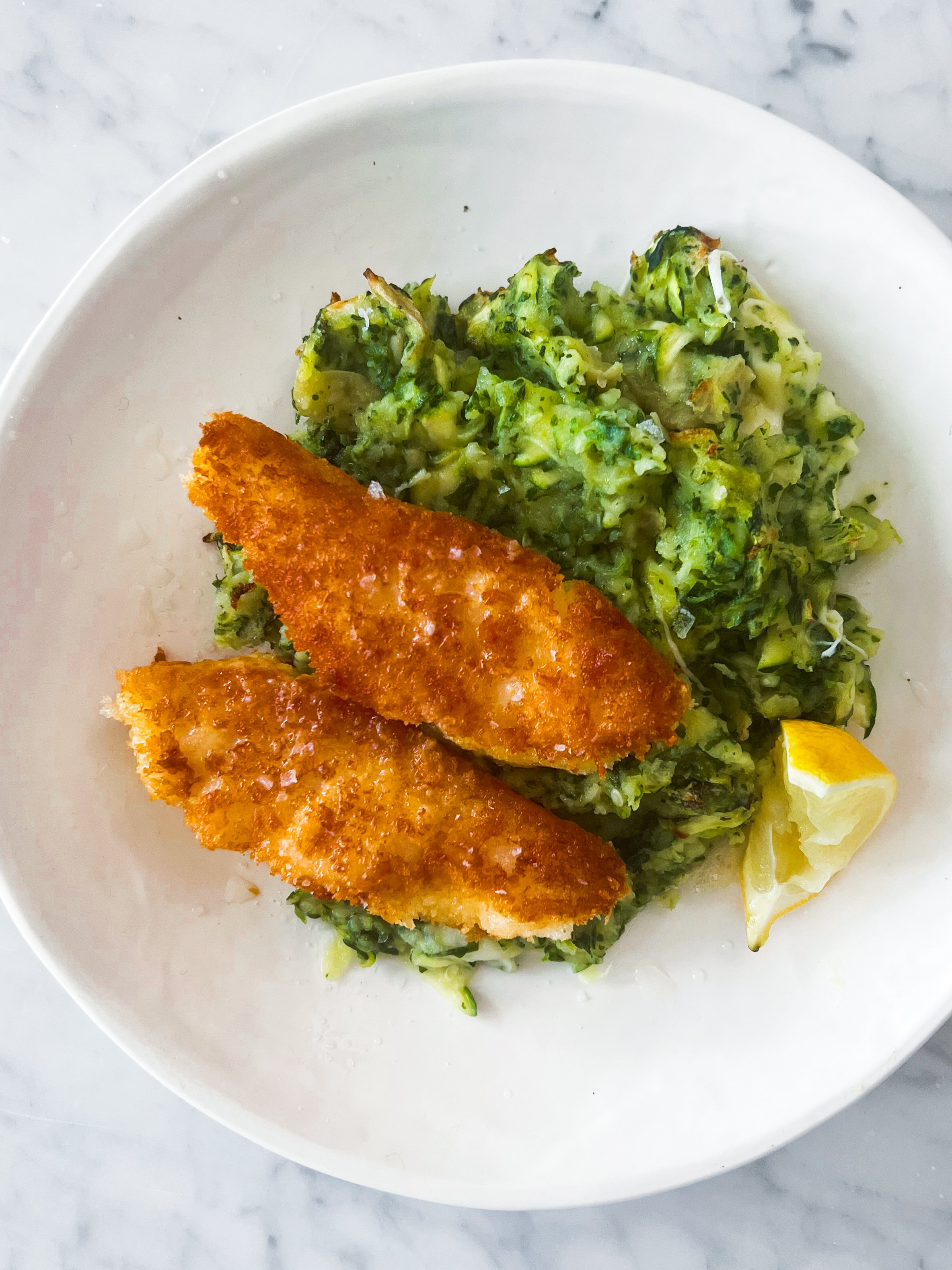 Crumbed Fish &amp; Loaded Mash