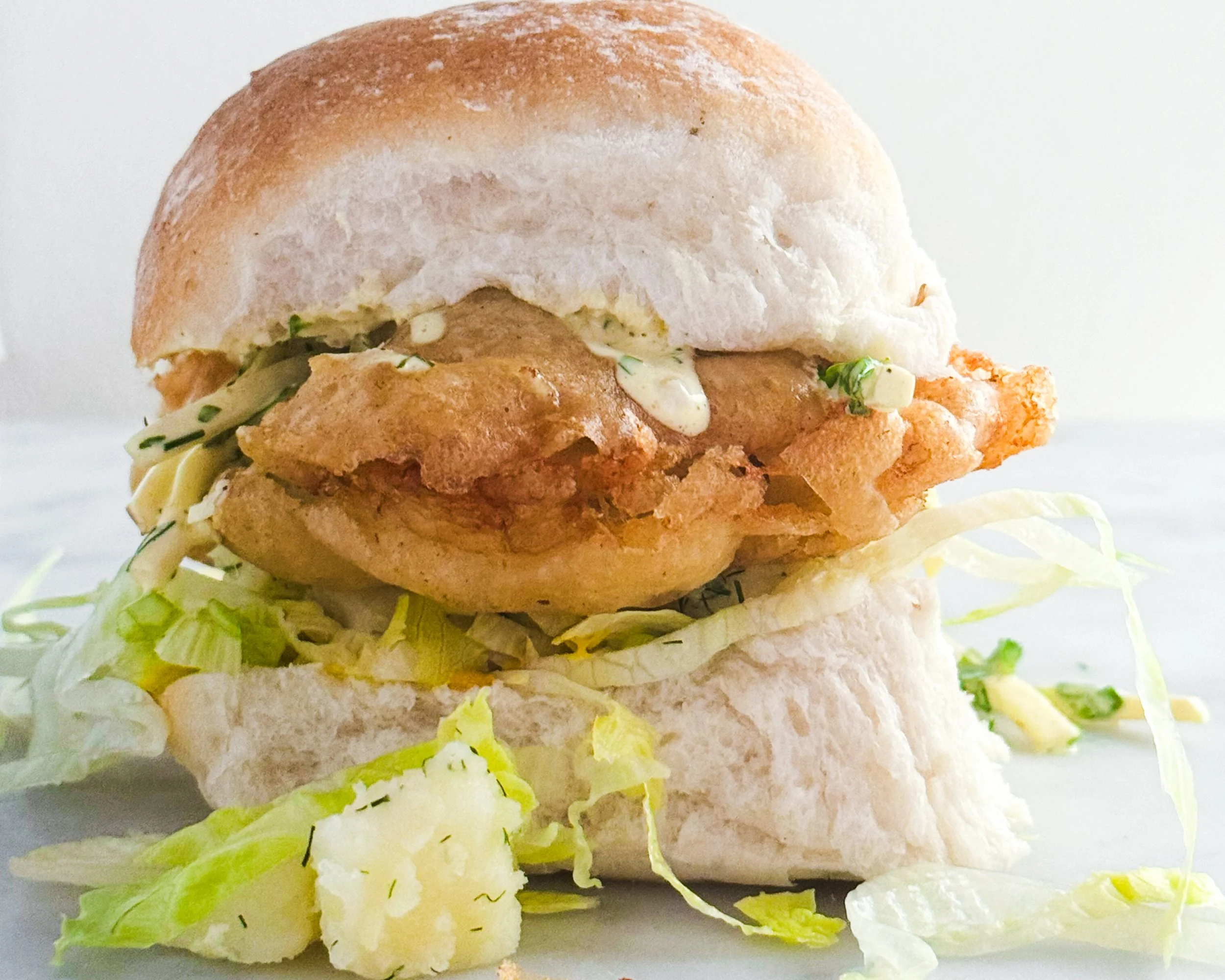 Beer Battered Fish Burger