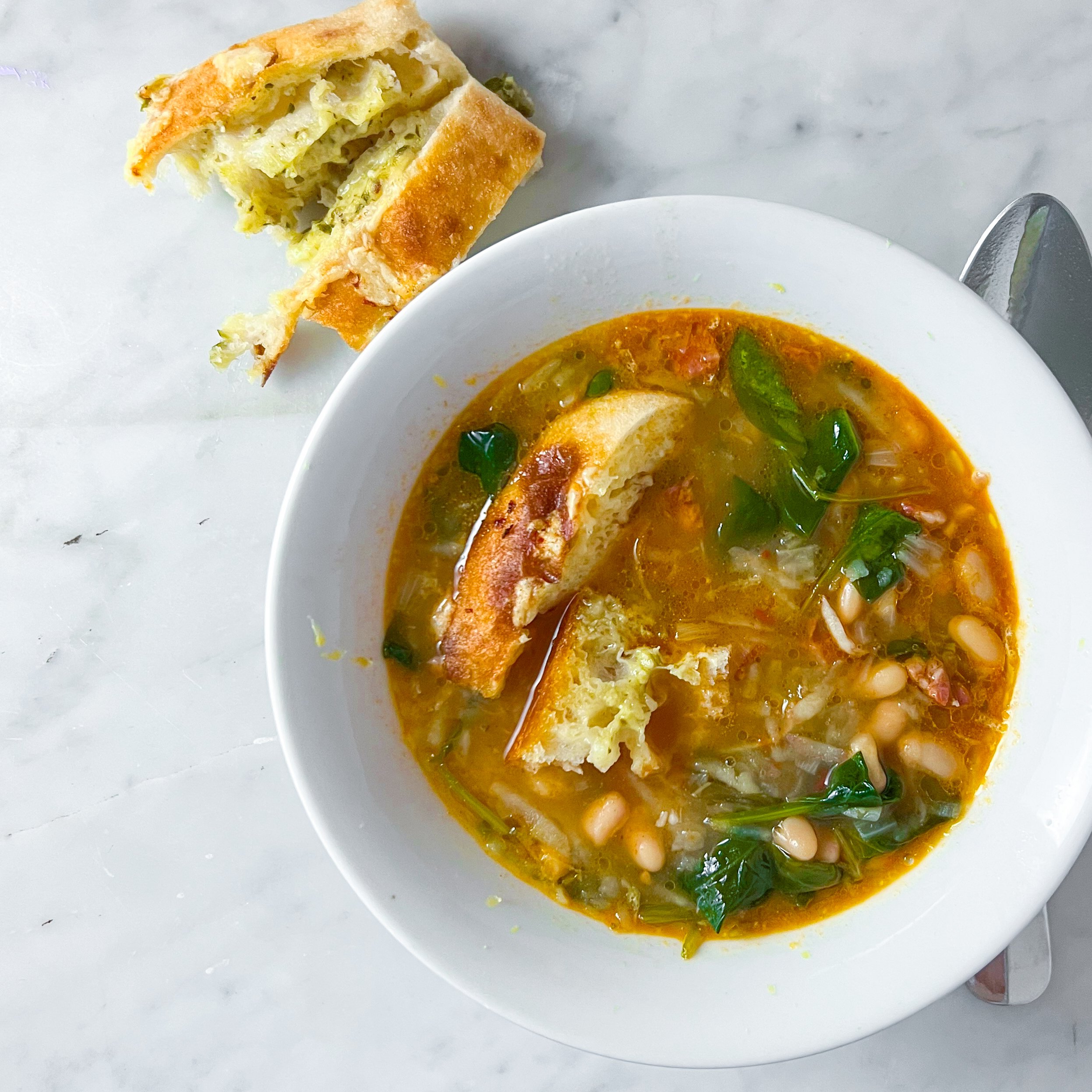 Chorizo Cassoulet Soup