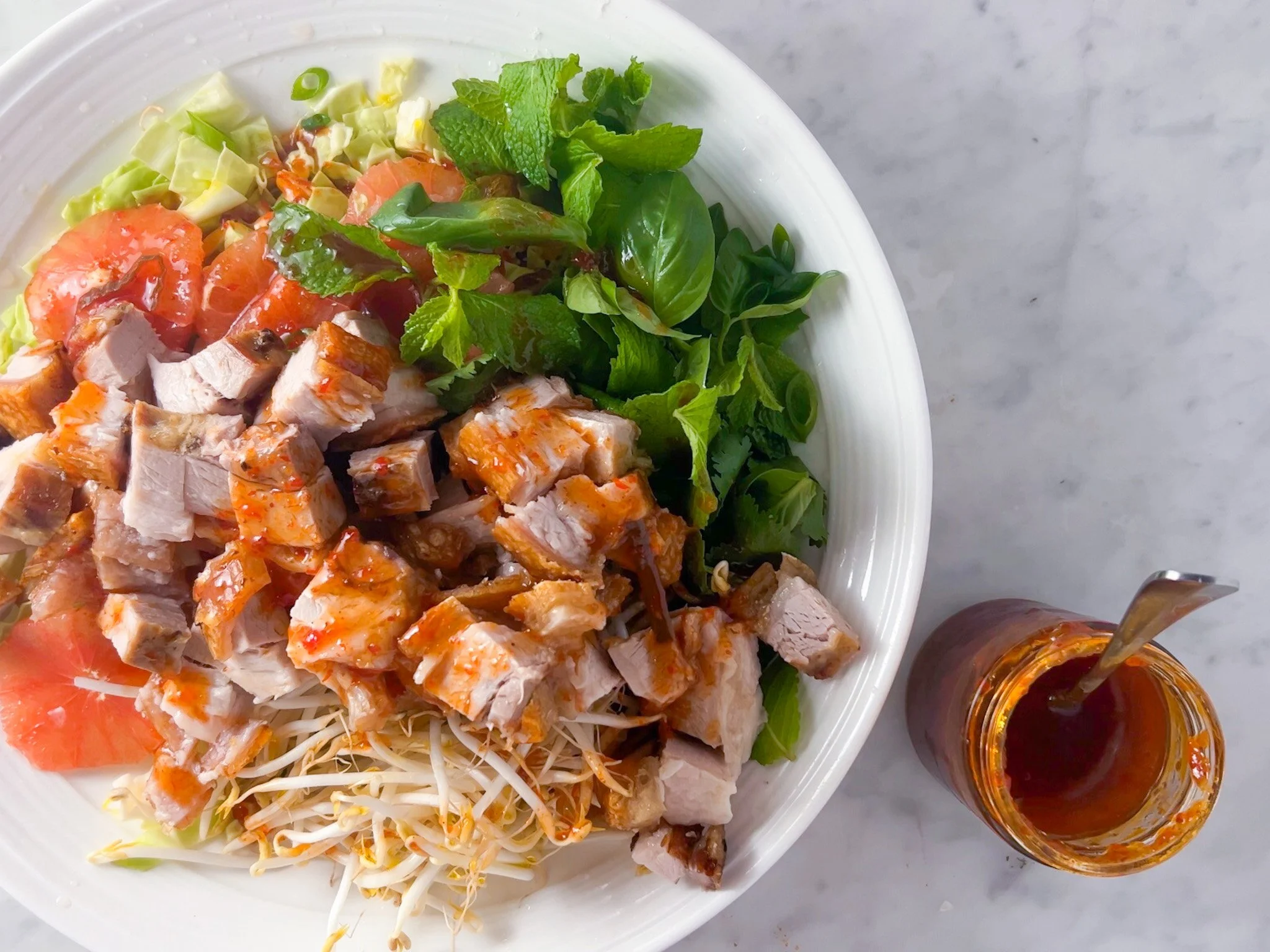 Pork Belly &amp; Grapefruit Salad