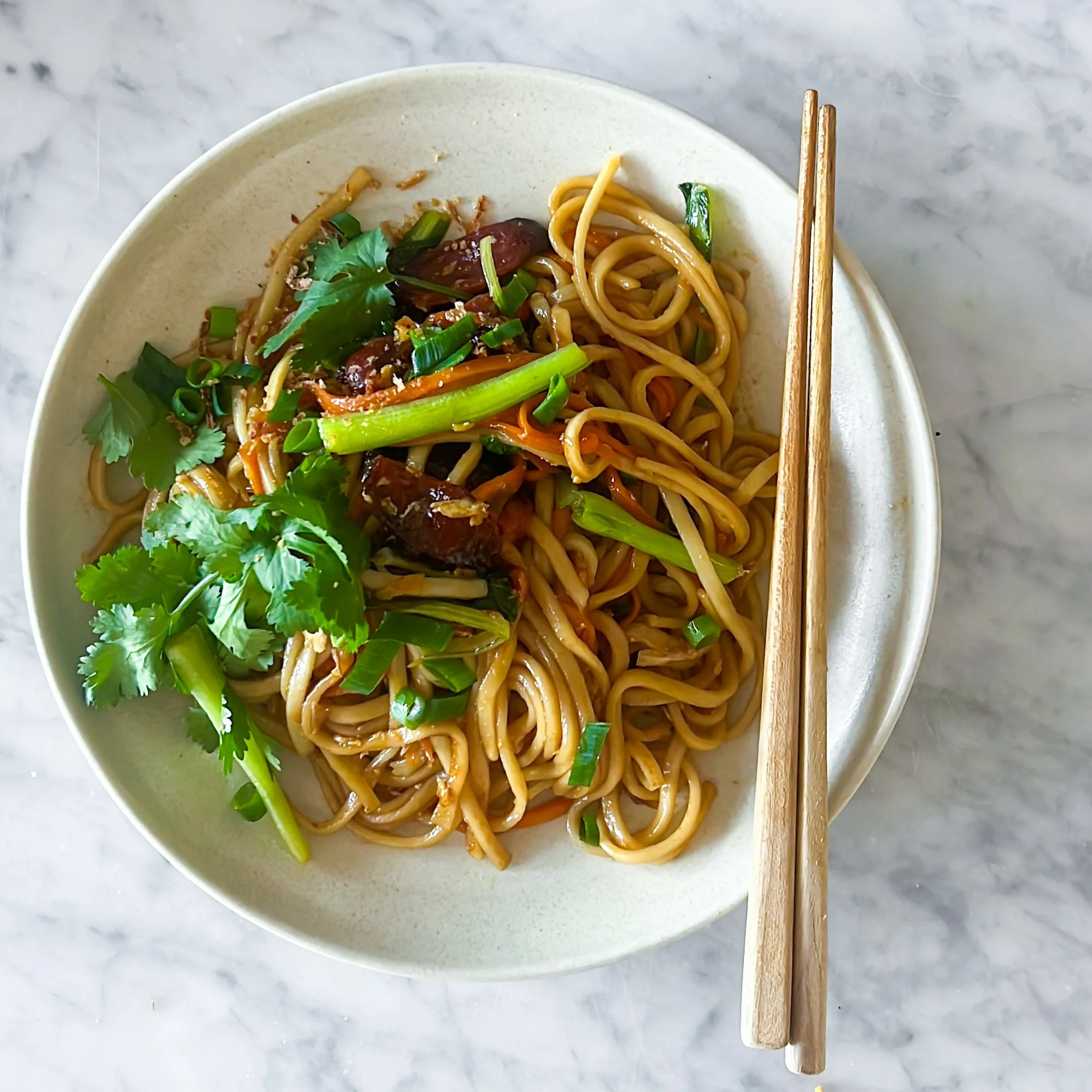 Noodles and Pantry Meat