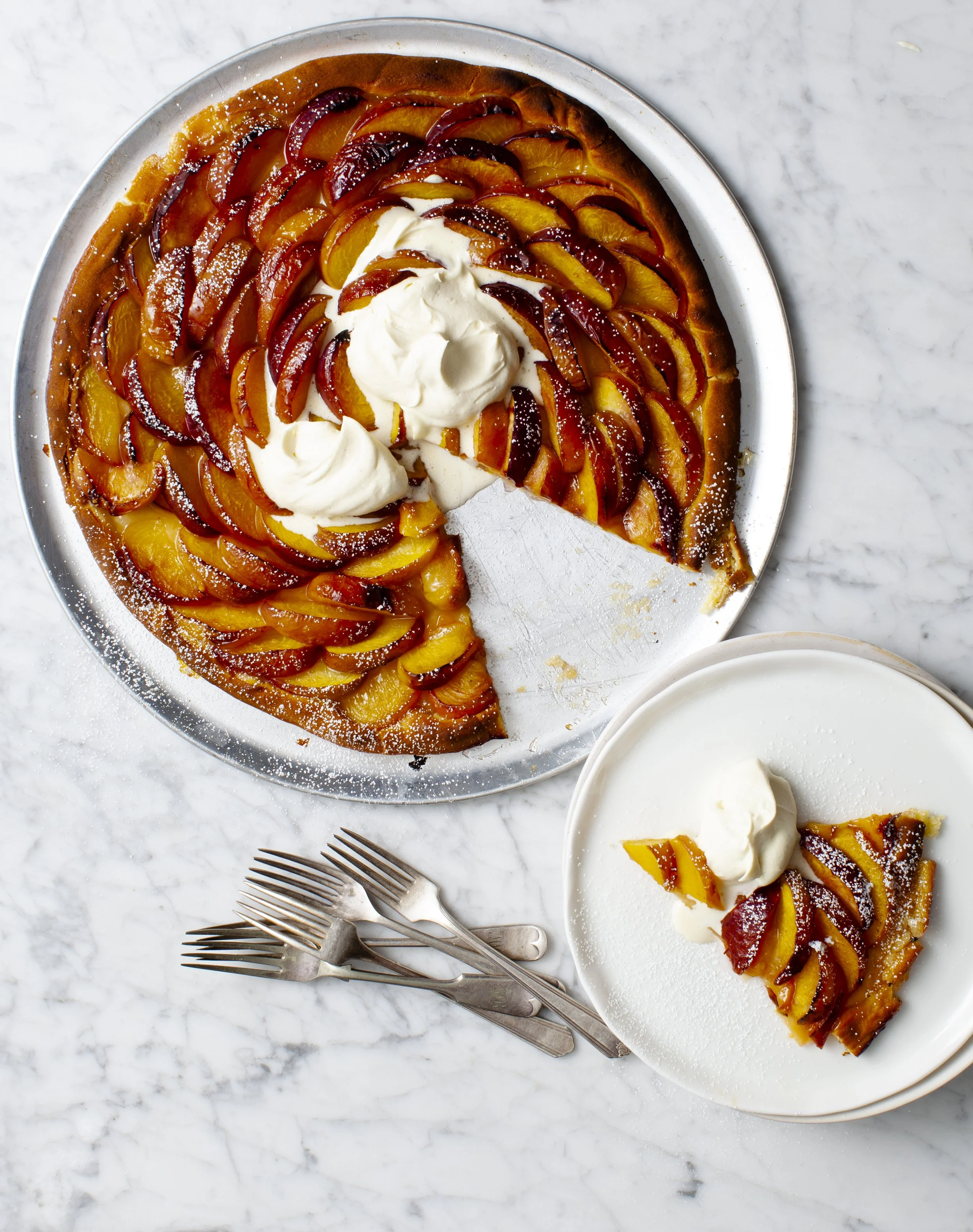 Peaches &amp; Cream Tart