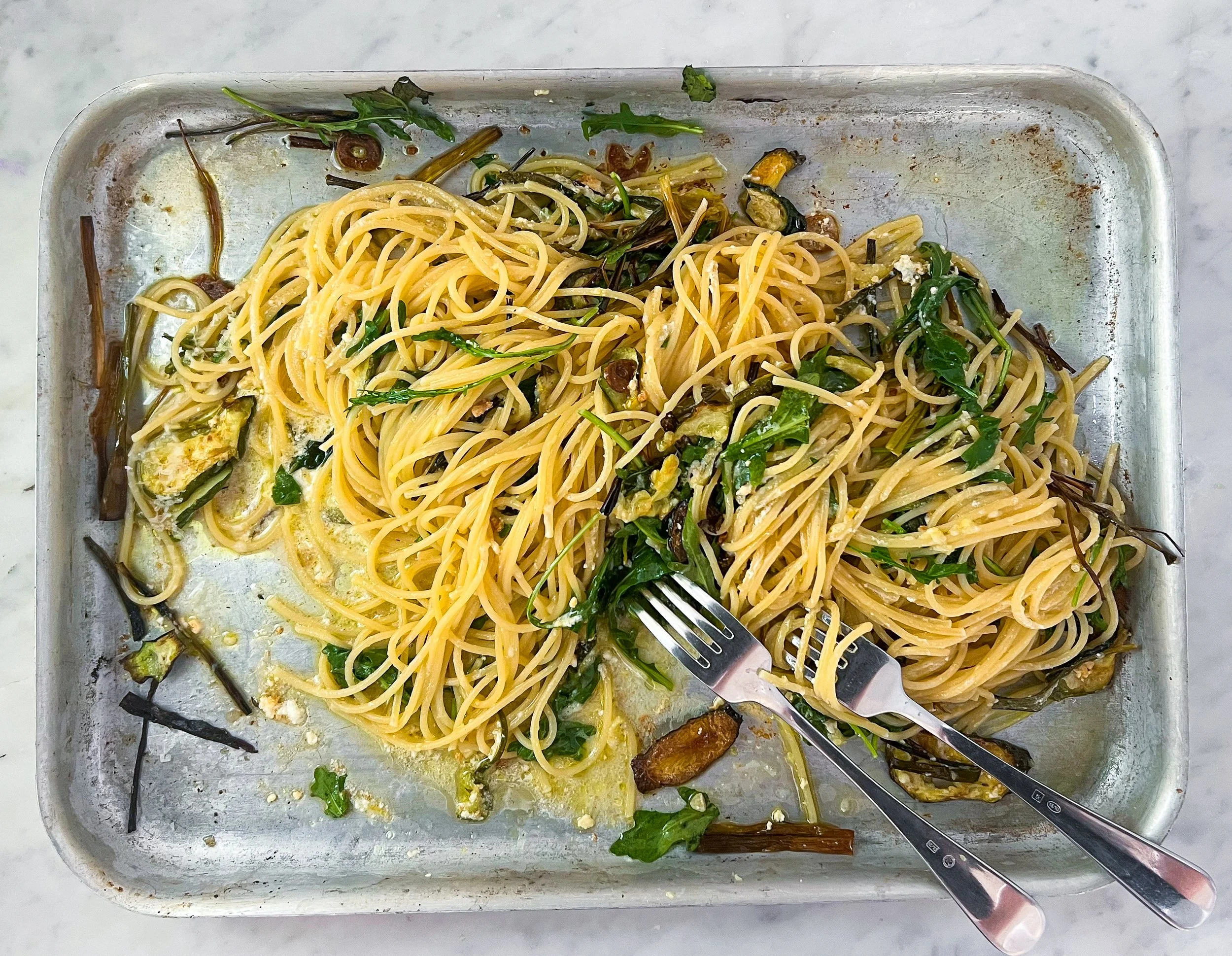 Baked Zucchini Spaghetti