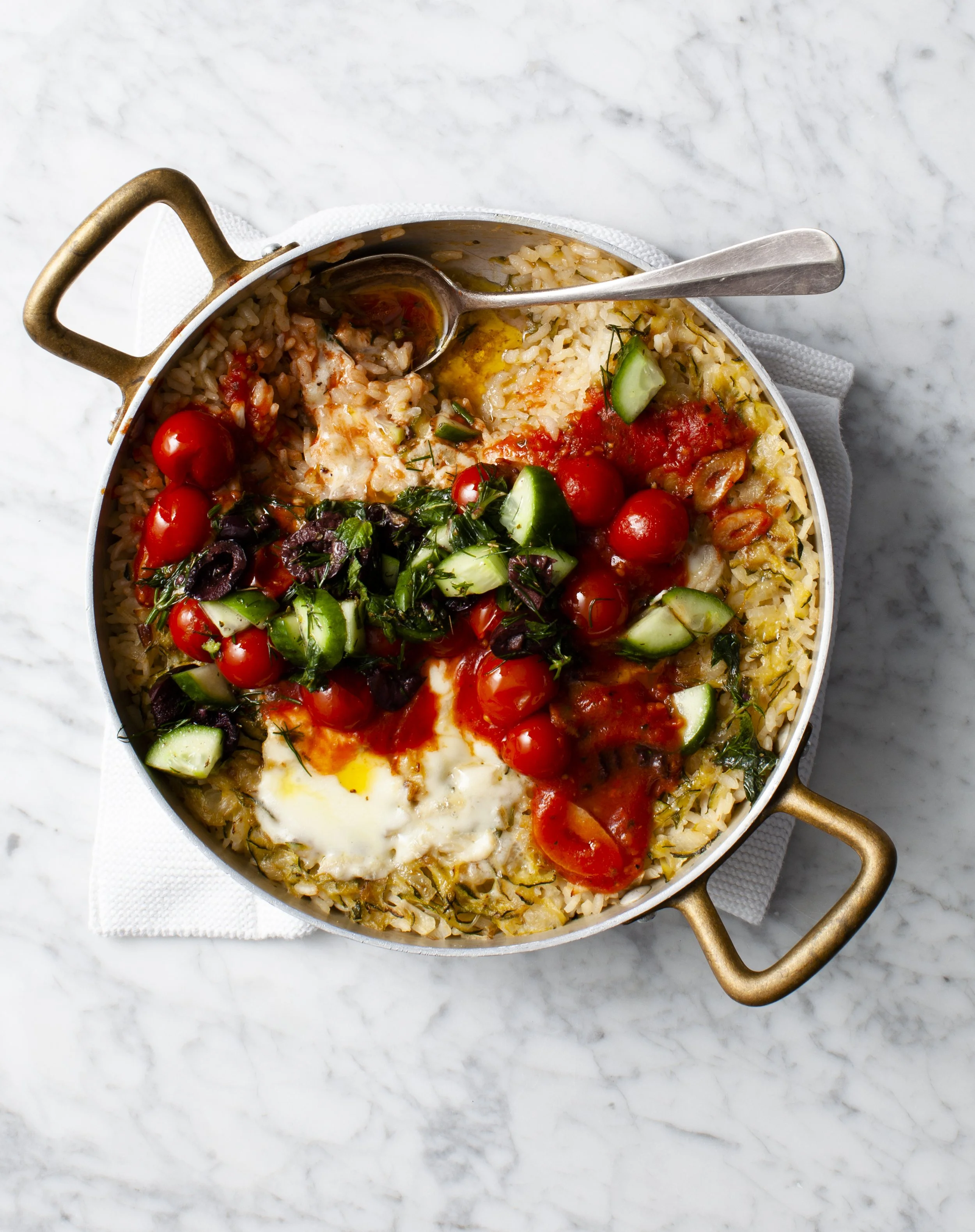 Hot Greek Salad-ish