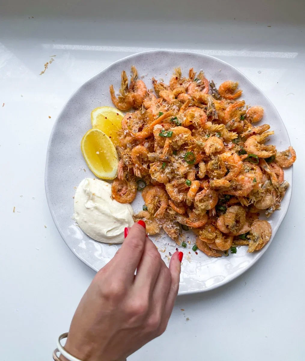 Crispy School Prawns