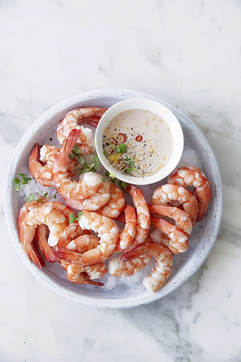 Prawns with Bloody Mary Aioli