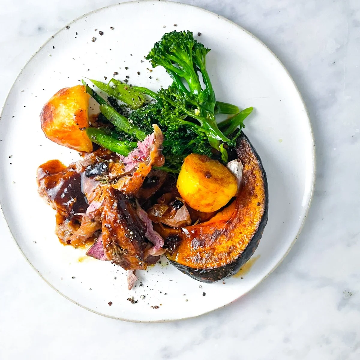 Roast Lamb &amp; Minty Gravy