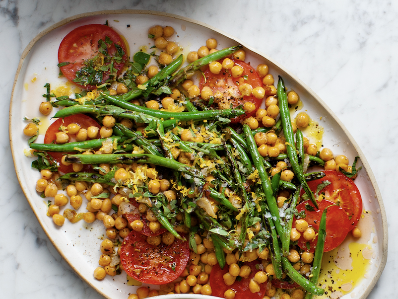 Chickpea, Green Bean &amp; Tomato Salad