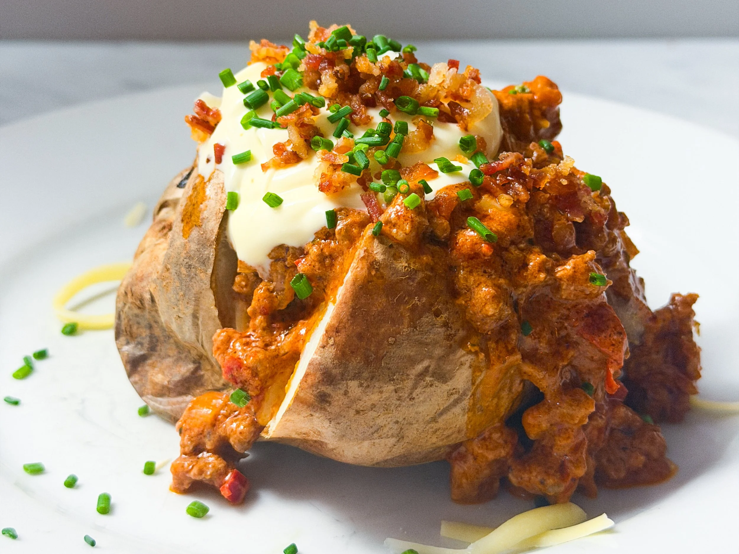 Stroganese Stuffed Baked Potato