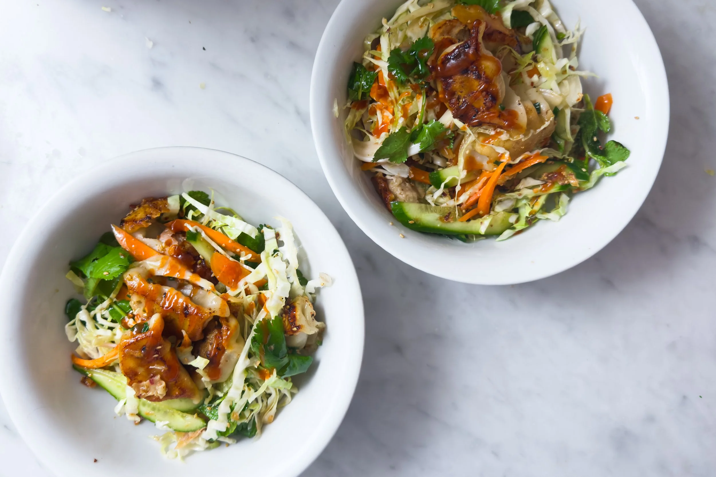 Pork Dumpling Slaw