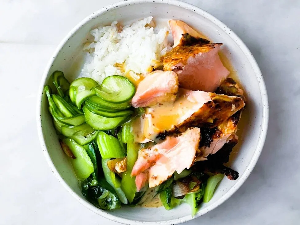 Sesame Glazed Salmon &amp; Greens