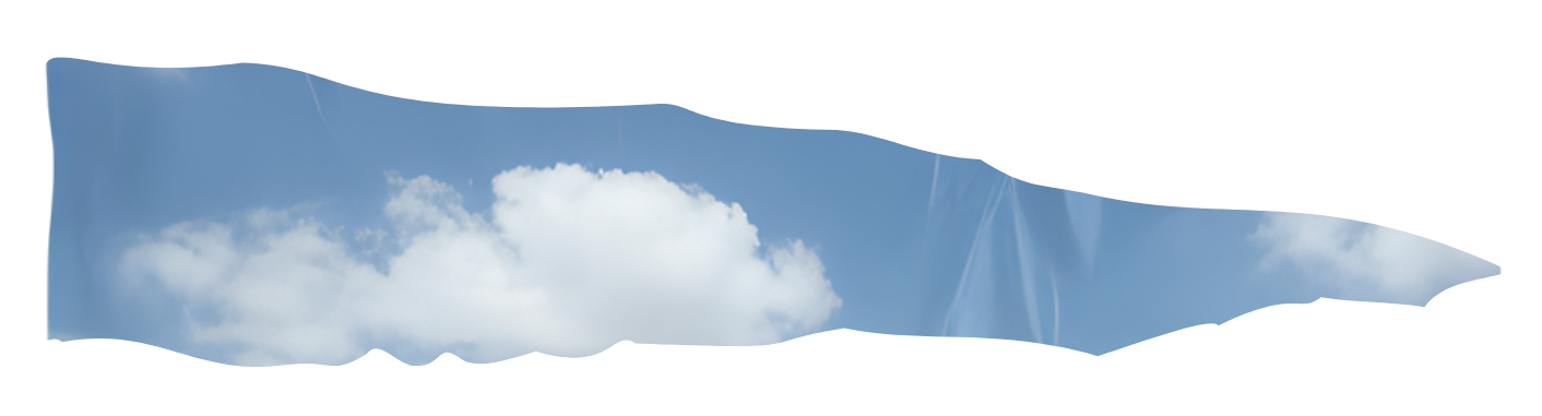 Blue sky with fluffy white clouds