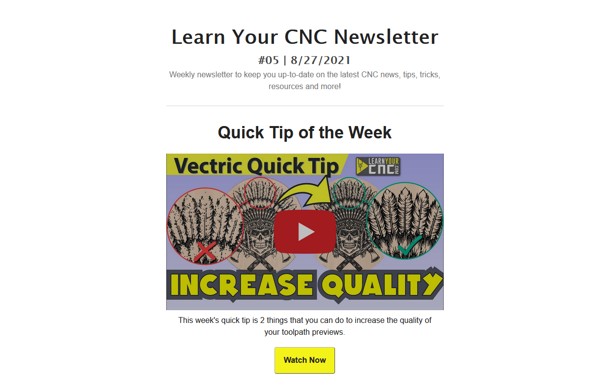 Learn Your CNC Newsletter #05