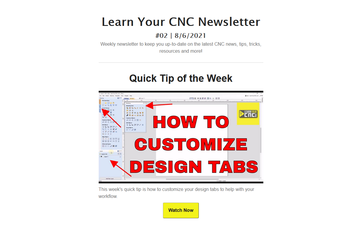 Learn Your CNC Newsletter #02