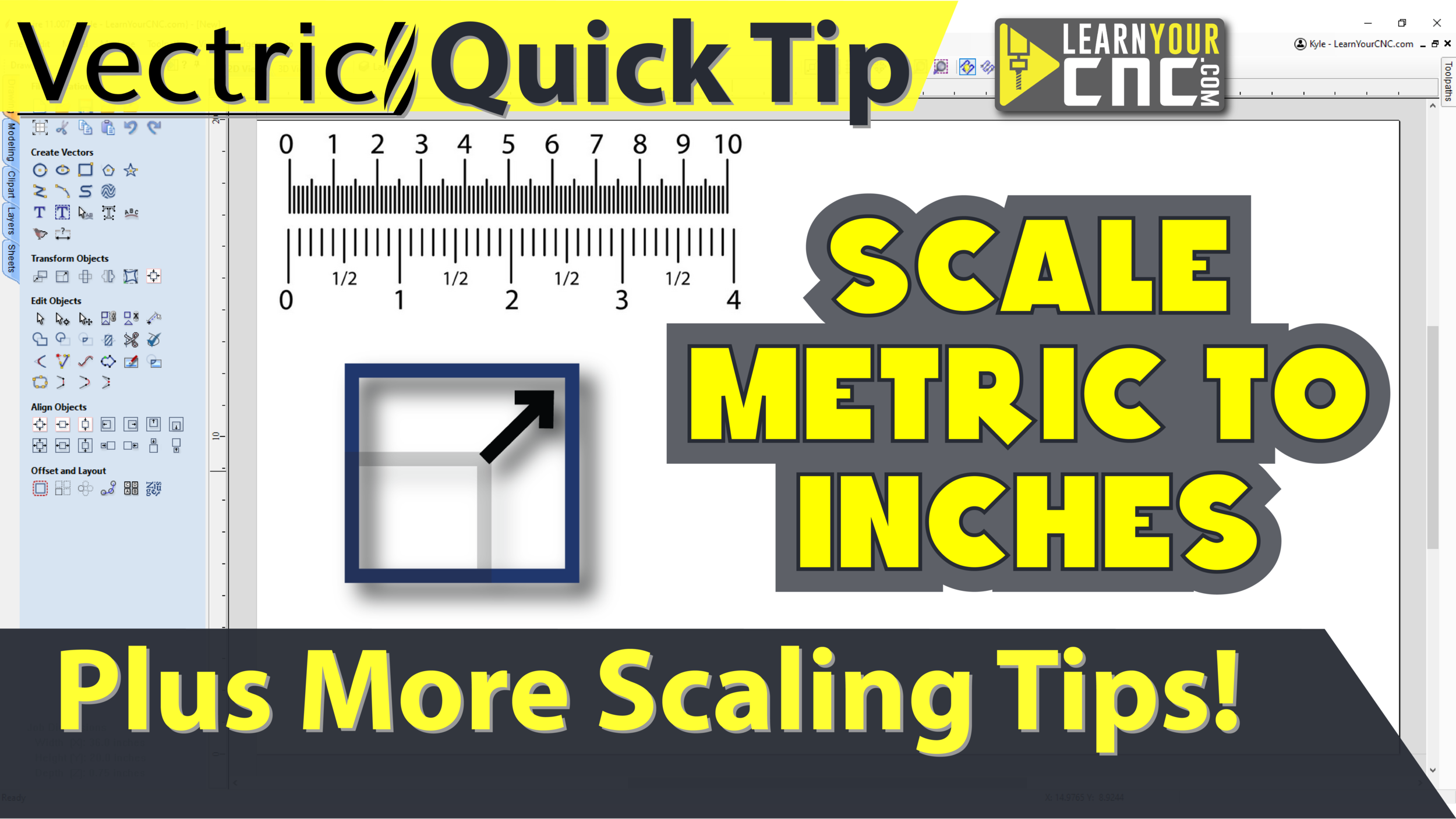 Tips on Scaling Objects and How to Convert MM to Inches