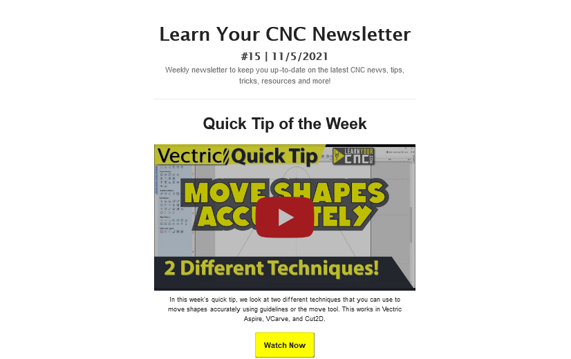 Learn Your CNC Newsletter #15