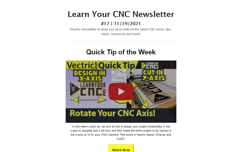 Learn Your CNC Newsletter #17