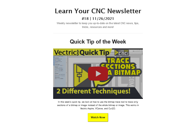 Learn Your CNC Newsletter #18