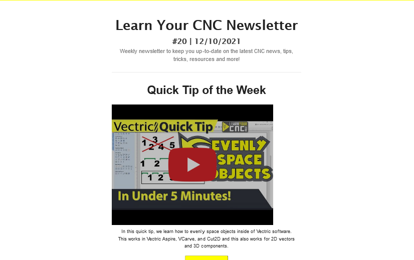 Learn Your CNC Newsletter #20