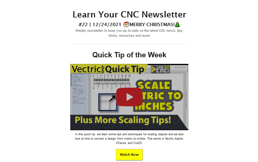 Learn Your CNC Newsletter #22