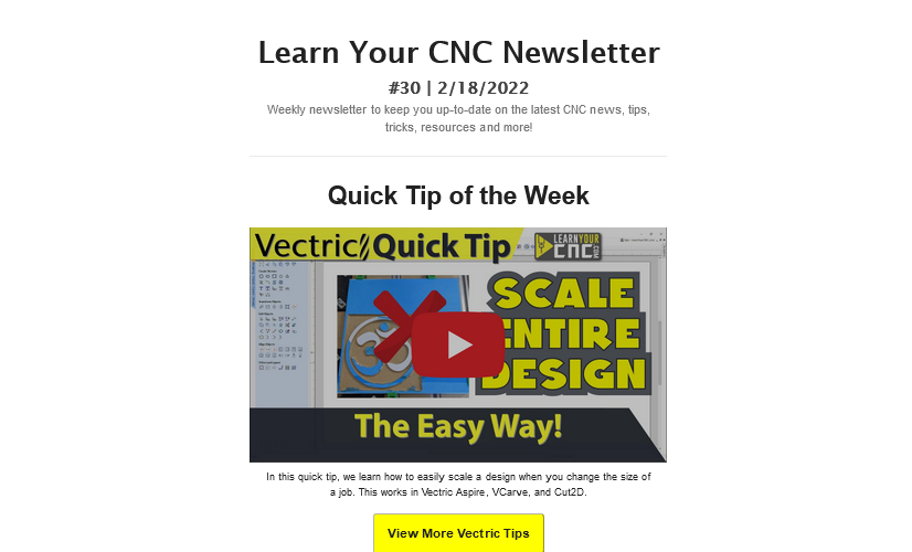 Learn Your CNC Newsletter #30