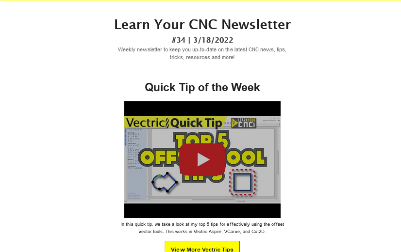 Learn Your CNC Newsletter #34