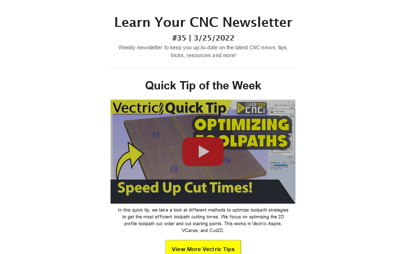 Learn Your CNC Newsletter #35