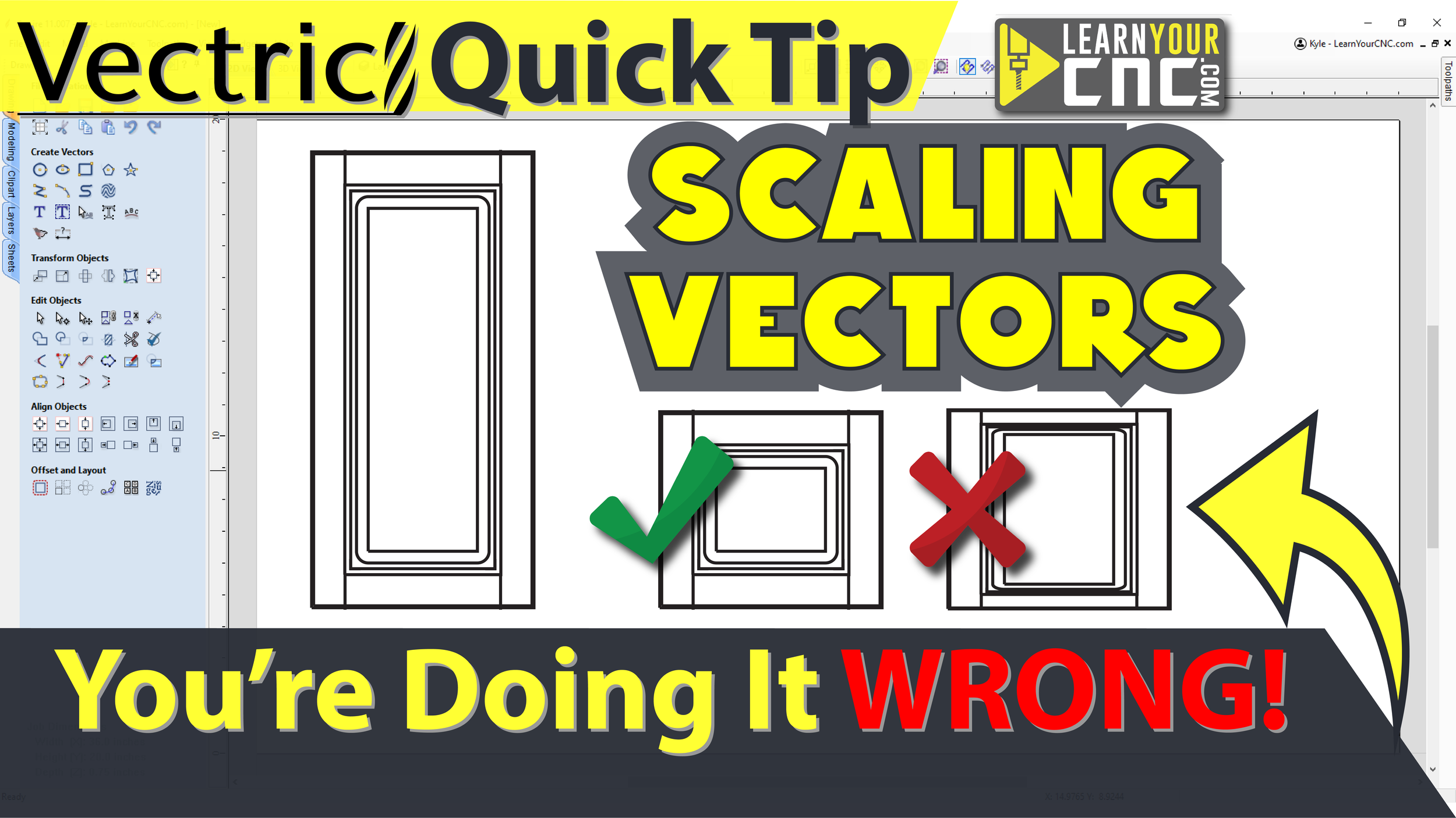 Scale Multiple Shapes without Changing the Spacing